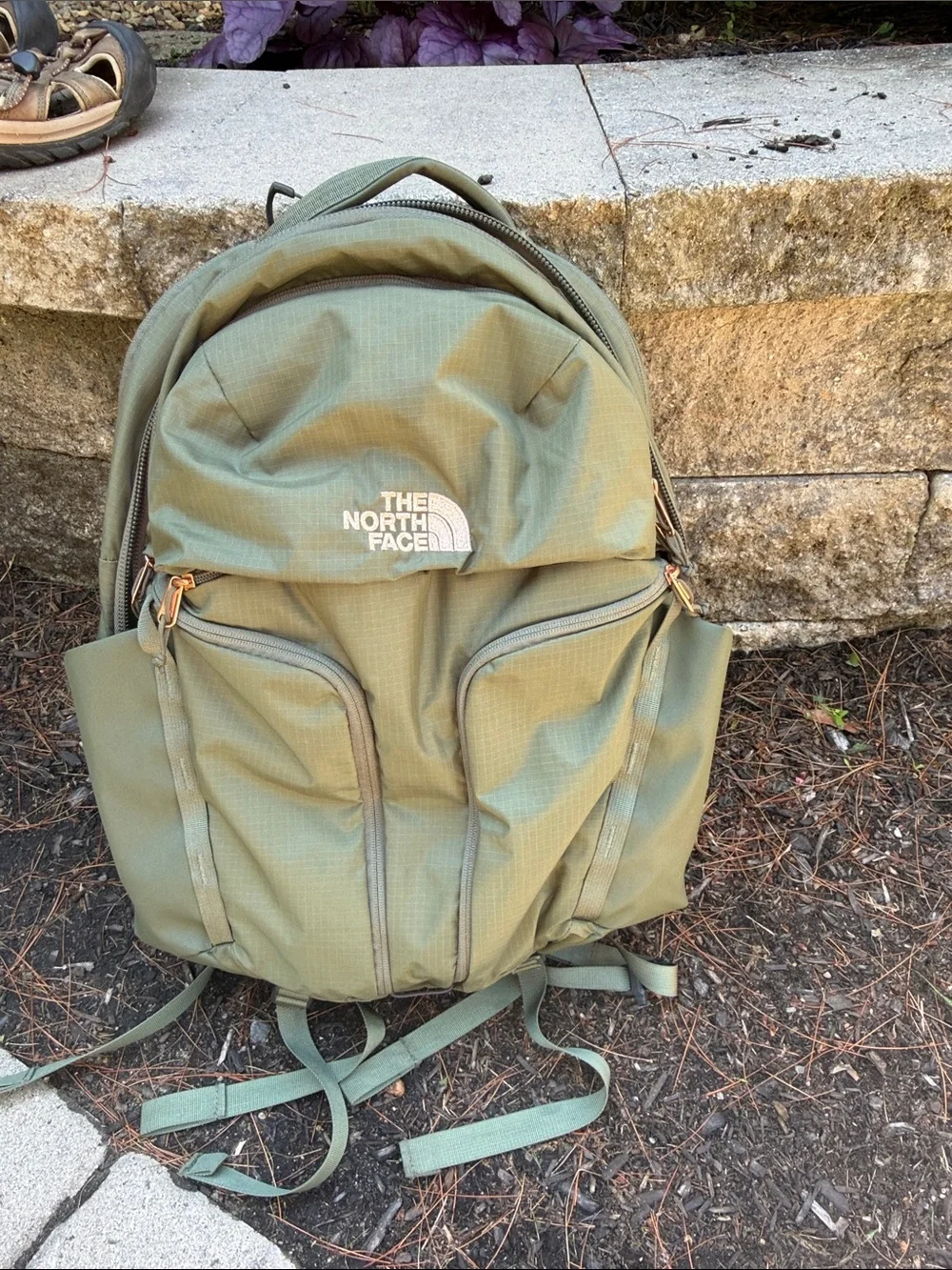 The North Face Olive Green Daypack Backpack